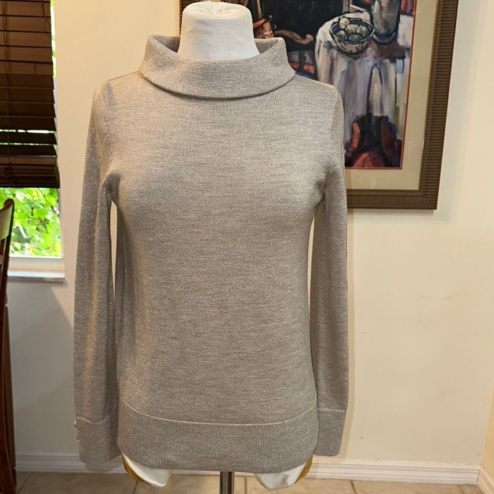 Talbots Cowl Neck Gold Women's Sweater Size XS